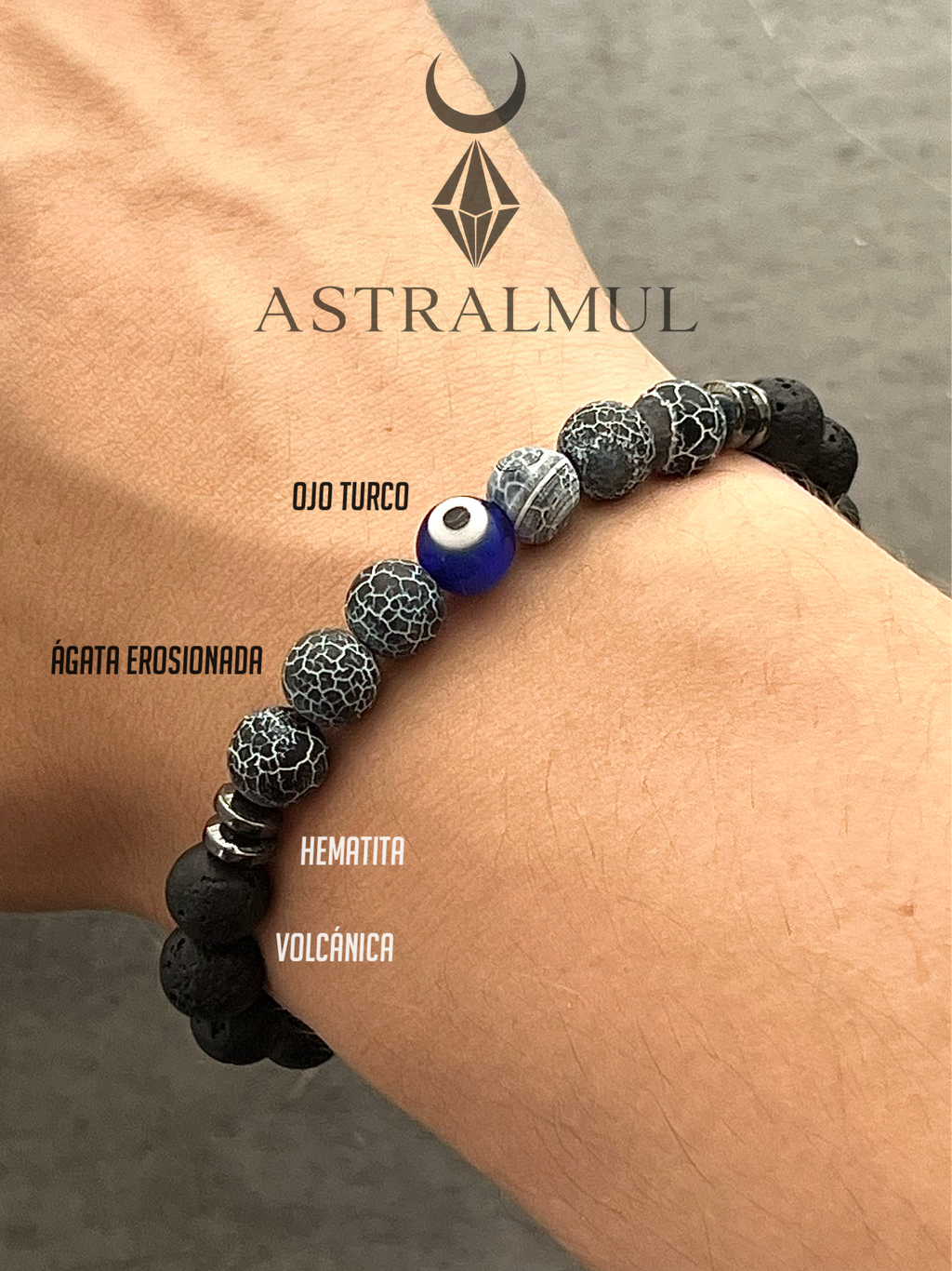 Pulsera De Protección Ojo Turco 8mm