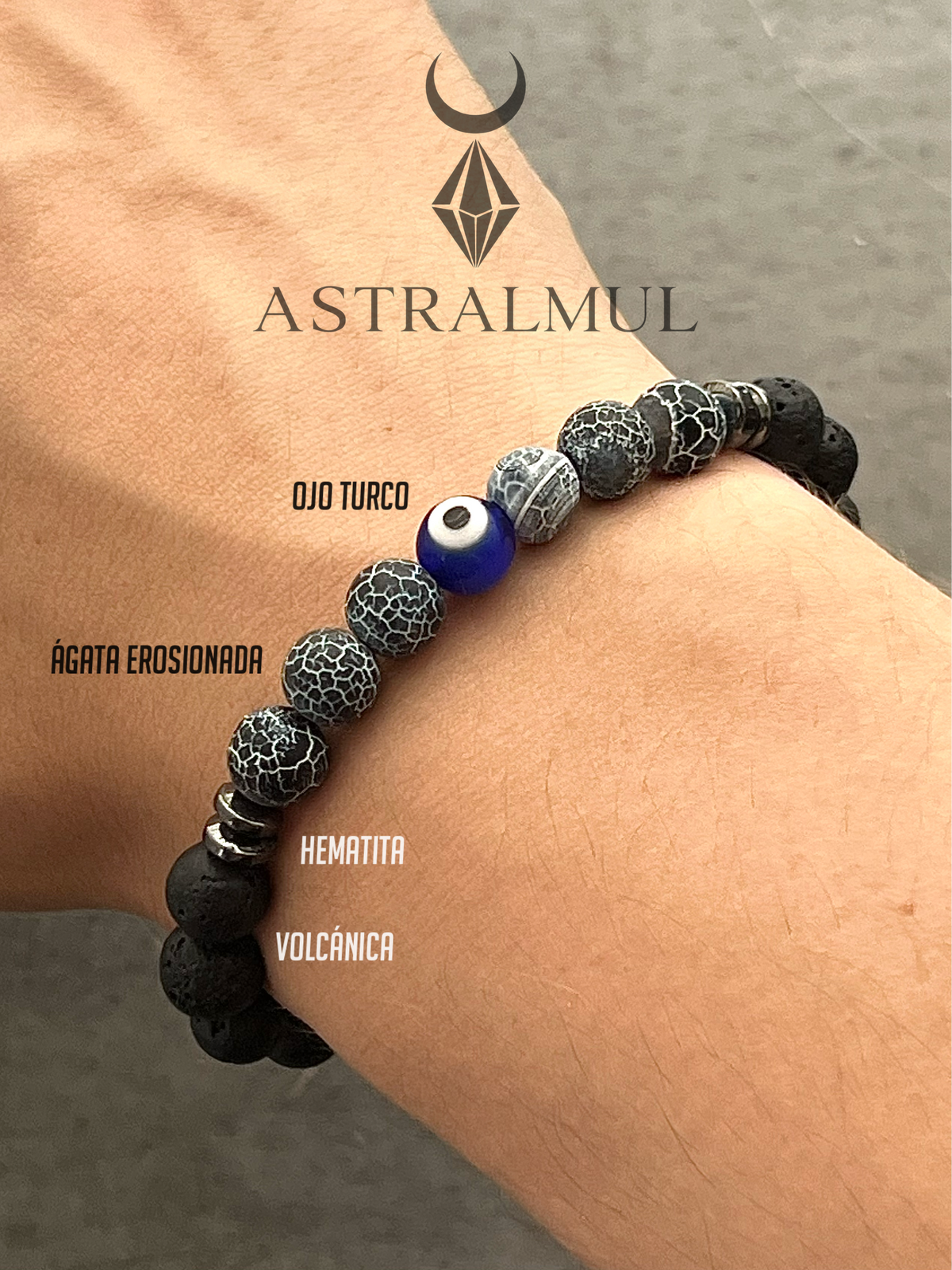 Pulsera De Protección Ojo Turco 8mm
