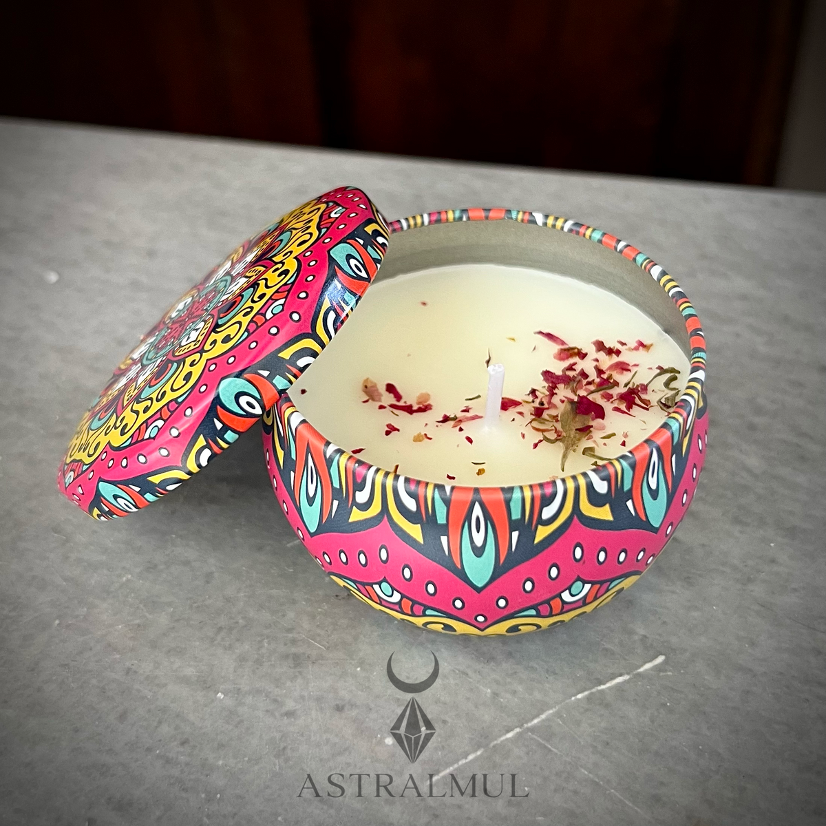 Vela Aromática Mandala |6cm x 4cm