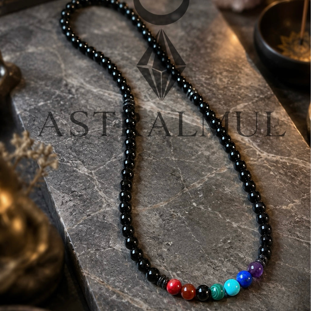 Collar de los 7 Chakras 8mm– Piedras Naturales