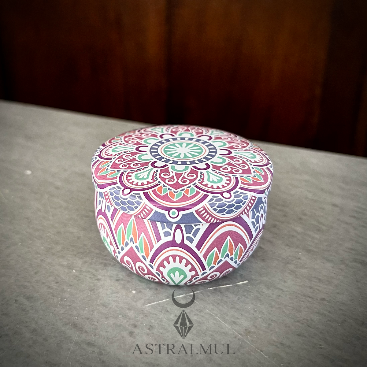 Vela Aromática Mandala |6cm x 4cm