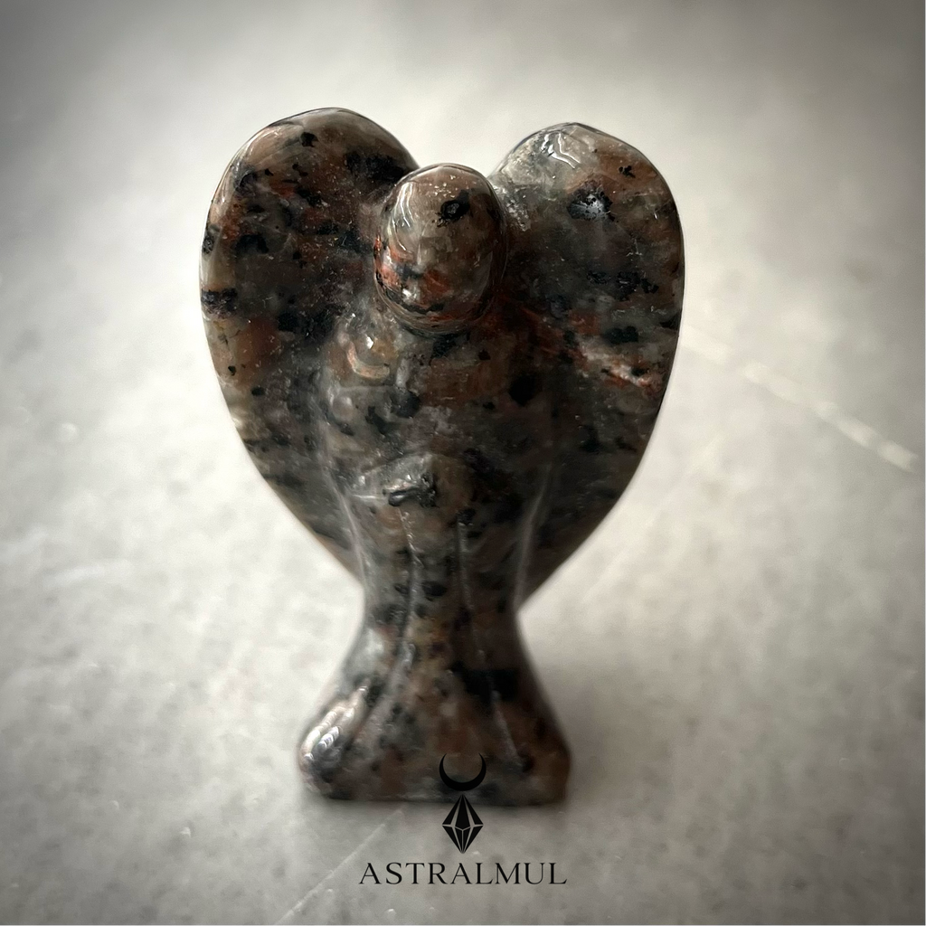 Ángel Tallado en Yoperlita Natural – 6 cm