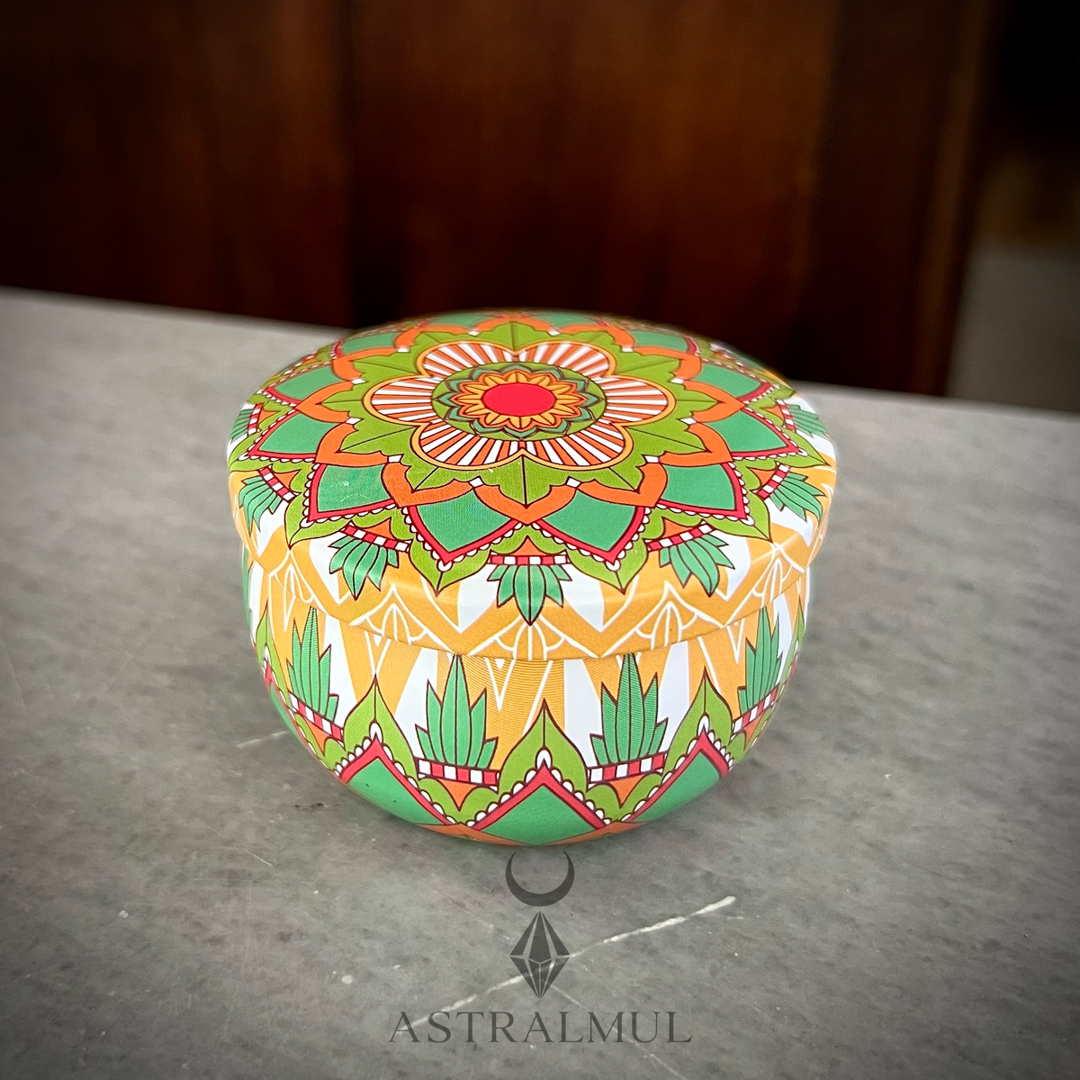 Vela Aromática Mandala |6cm x 4cm