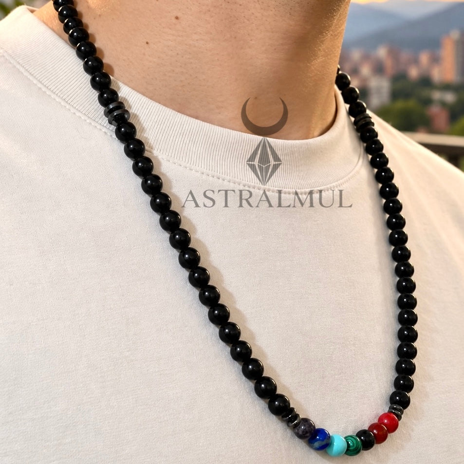 Collar de los 7 Chakras 8mm– Piedras Naturales