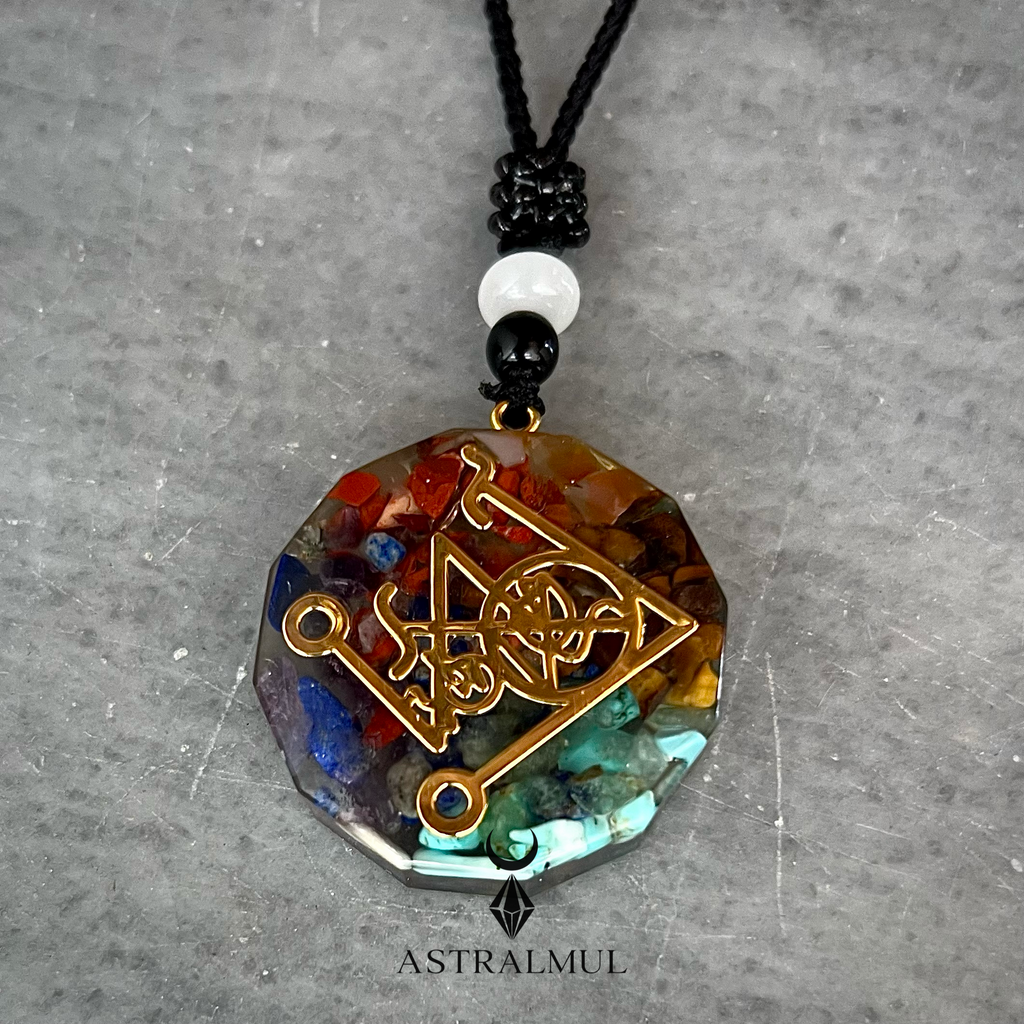 Collar de Orgonita con Símbolo Cho Ku Rei