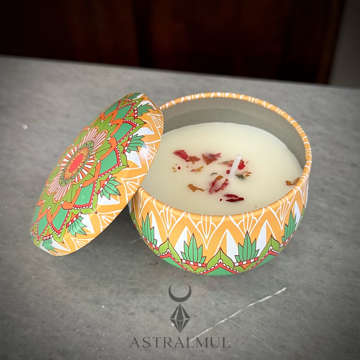 Vela Aromática Mandala |6cm x 4cm