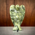 Ángel Tallado en Jade Xiuyan Natural – 6 cm