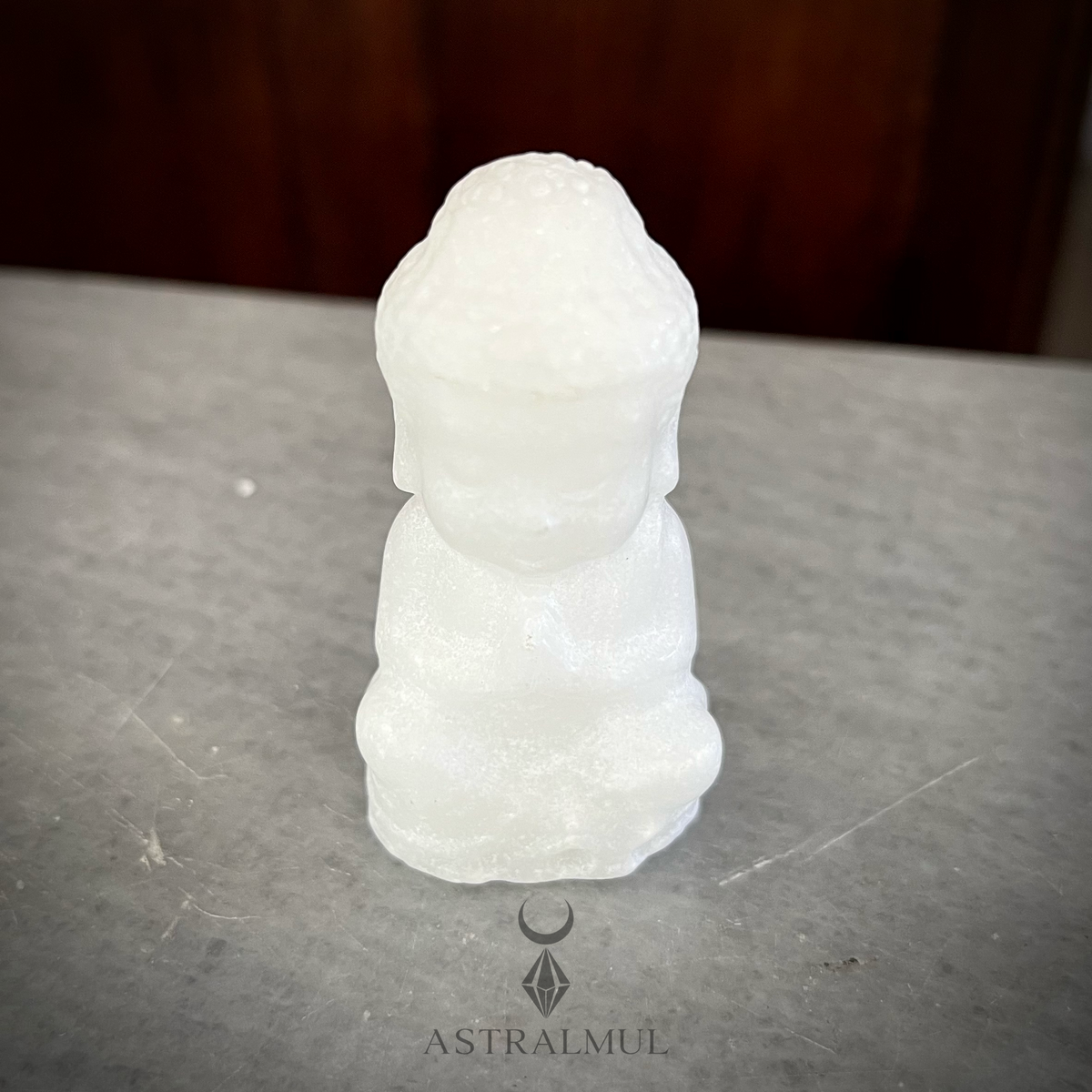 Buda Tallado En Jade Blanco 100% Natural 6cm