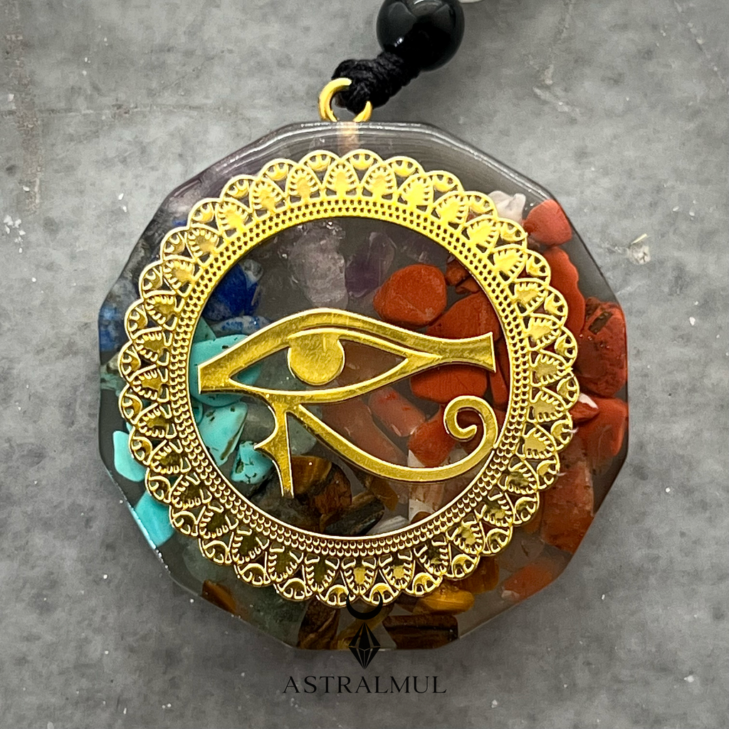 Collar de Orgonita con Ojo de Horus