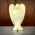 Ángel Tallado en Jade Coliflor Natural – 6 cm